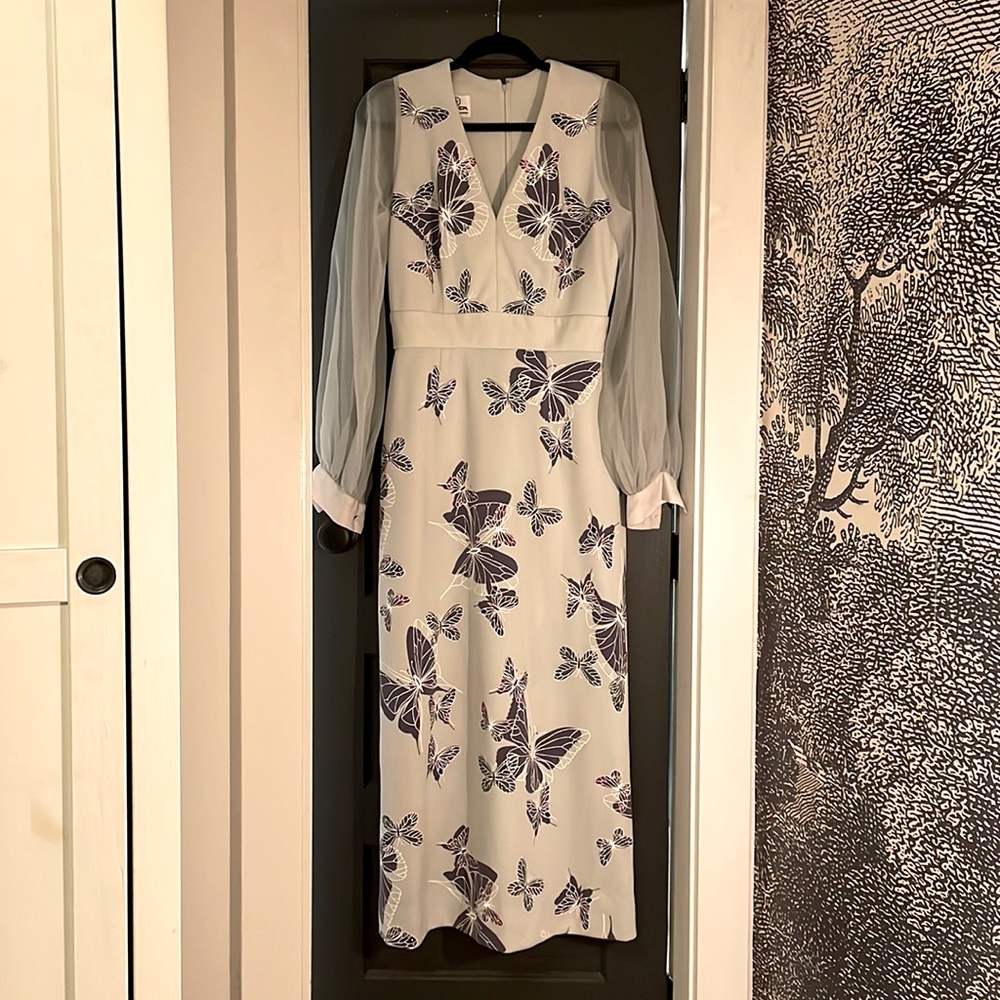 Alfred Shaheen California Hawaii Vintage Butterfly Gown - size 14/ medium